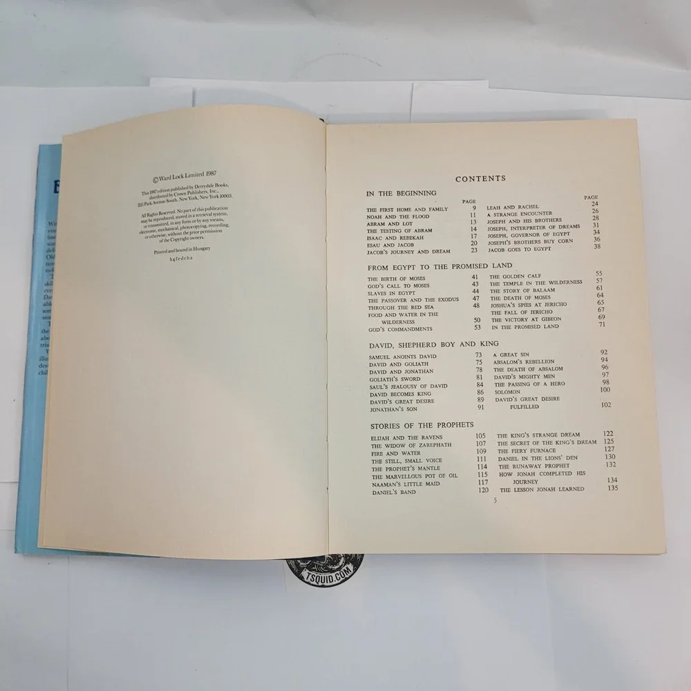 Derrydale Classic Bible Stories for Children Hardcover 1987 David Kyles Retold
